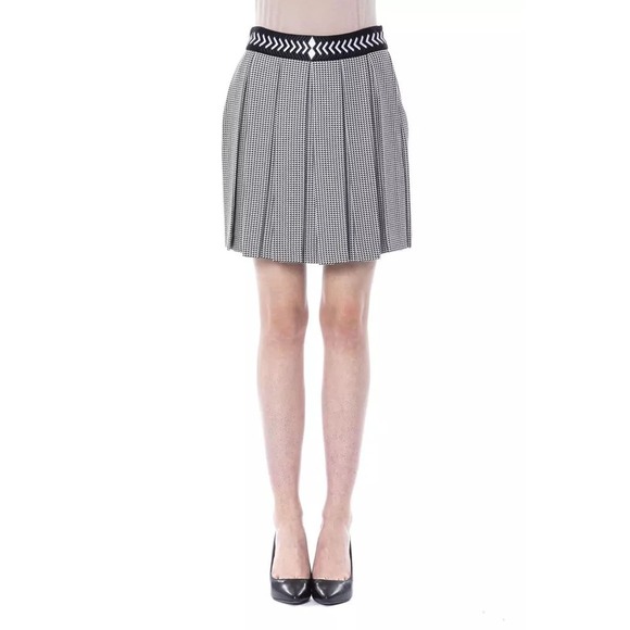 BYBLOS Chic Black and White Tulip Short Skirt